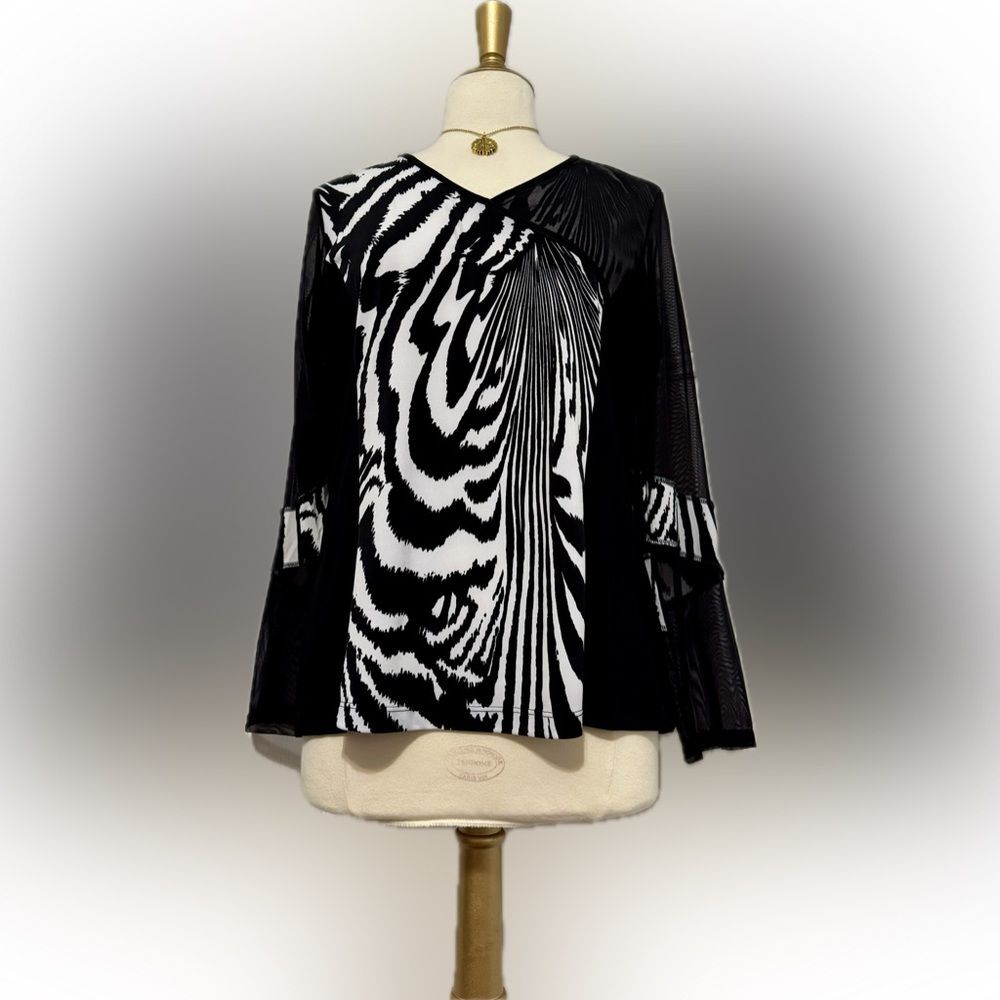 Picadilly Fashions black & white top! - Picture 4 of 14